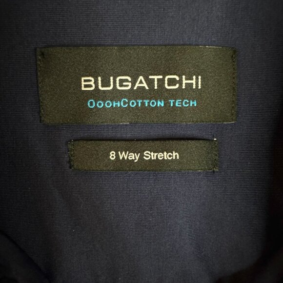 Bugatchi OoohCotton® Solid Button-Up Shirt Mens L Stretch Capsule Luxury Tech - Picture 11 of 16